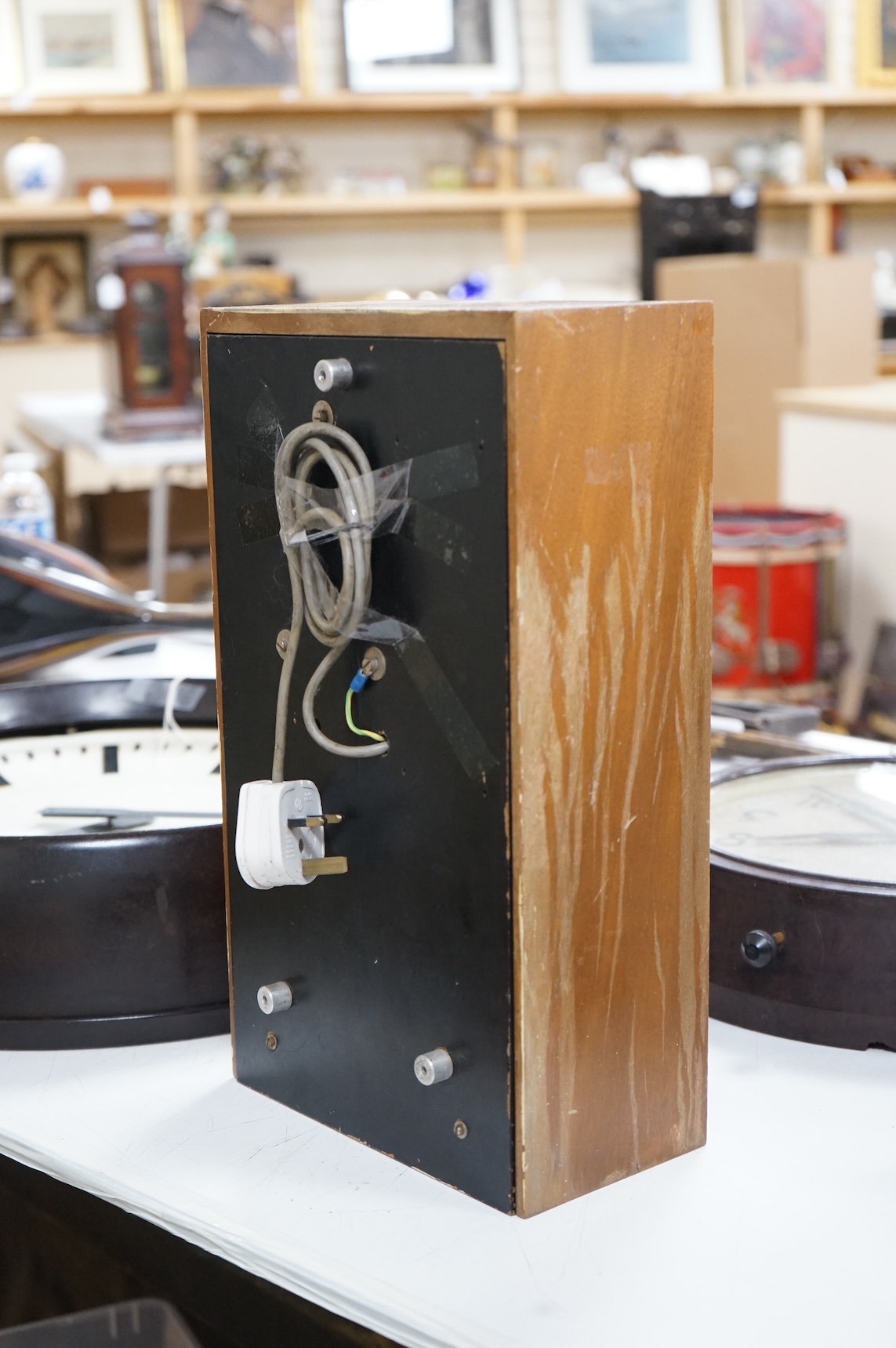 A Smiths Symchrome master clock, 41cm high